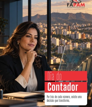 📊No Dia do Contador, a FAPAM homenageia os profissionais que transformam informações em análises, organização e decisões que fazem a diferença para empresas e negócios.  Parabéns aos contadores, professores e estudantes de Ciências Contábeis pelo compromisso, conhecimento e responsabilidade que fazem da profissão uma peça fundamental para o desenvolvimento! 💙  #DiaDoContador #CiênciasContábeis #Contabilidade #FAPAM #Educação #ParáDeMinas