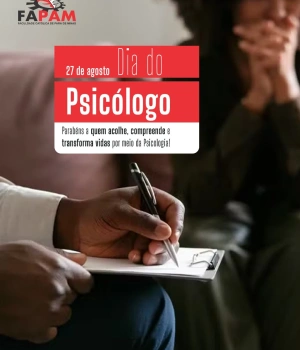 🧠💙 Neste Dia do Psicólogo, homenageamos os profissionais que acolhem, orientam e promovem saúde mental, contribuindo para uma sociedade mais humana.  Parabéns a todos os psicólogos, professores e estudantes que escolheram transformar vidas por meio da Psicologia.  #Fapam #DiaDoPsicólogo
