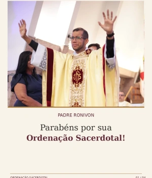 🙏✨ Um momento de fé, vocação e compromisso com o servir.  A FAPAM parabeniza, com grande alegria, o Padre Ronivon, professor de Cultura Religiosa nos cursos de Enfermagem, Psicologia e Pedagogia, por sua Ordenação Sacerdotal, realizada no dia 19 de setembro, no Santuário Nossa Senhora da Piedade.  Que esta nova etapa de sua caminhada seja marcada por fé, sabedoria e dedicação à missão de acolher, ensinar e servir ao próximo.  💙 Toda a comunidade acadêmica da FAPAM celebra este momento tão especial e deseja ao Padre Ronivon uma caminhada sacerdotal repleta de bênçãos!  #FAPAM #OrdenaçãoSacerdotal #PadreRonivon #Vocação #Fé ParáDeMinas