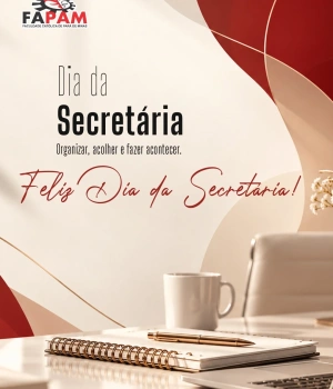 💼 Tem gente que está nos bastidores, mas faz toda a diferença para que tudo aconteça. Hoje é dia de reconhecer quem organiza, orienta, acolhe, resolve e está sempre pronta para ajudar.  A FAPAM parabeniza todas as secretárias pelo profissionalismo, dedicação e por fazerem a diferença todos os dias. 👏💙  #DiaDaSecretária #FAPAM #Profissionais #Reconhecimento #Educação