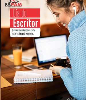 Hoje celebramos aqueles que dão vida às palavras, compartilham conhecimentos e inspiram gerações por meio da escrita.  📖 Feliz Dia do Escritor!  #Fapam #DiaDoEscritor